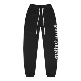 Palm Angels SS22 Side Logo Sweatpants Black White PMCH010C99FLE0011001