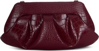 Themoirè Borsa a spalla goffrata - Rosso