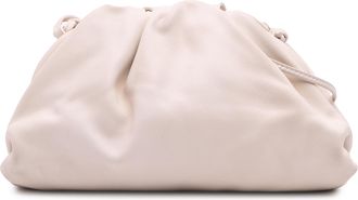 Bottega Veneta Pre-owned Womens The Pouch Clutch - Ivory Leather - One Size