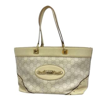 Gucci Pre-owned Tote Bags, female, Beige, Size: ONE SIZE Pre-owned Leather Tote Bag