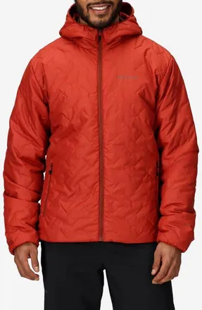Marmot Monoquilt Zip Hoodie in Sumac at Nordstrom, Size X-Large