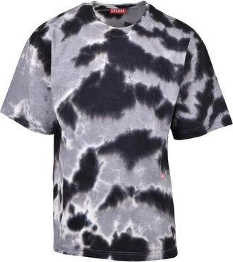 Diesel Grey Black Tie-Dye T-Shirt