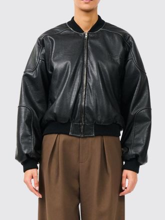 Maison Margiela Relaxed Fit Faux Leather Bomber Jacket