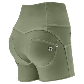Freddy Shorts push up WR.UP in gabardine vita alta e taglio vivo