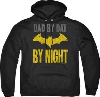 Gildan Batman Dad By Day Adult Pull Over Hoodie / Hooded Sweatshirt