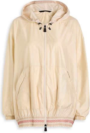 Moncler Samedans Smocked Shell Jacket - Cream - 1 (UK 10 / S)