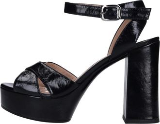 Unisa Sandalen Blauw - Dames - Sandalen met hakken - Blauw - 40 EU - Leer - Schoenen