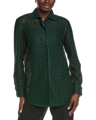 Akris Logo Lace Shirt