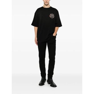 Amiri Logo-Embellished Cotton T-Shirt - Black