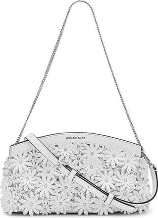 Michael Kors Athena Small Dome Chain Clutch Crossbody Cross Body Womens Handbags Optic White : SM, Synthetic