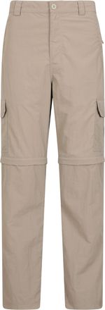 Mountain Warehouse Explore Mens Zip-Off Trousers - Short Length, UV Protect Max, Zip Off Pants - for Spring Summer, Walking, Hiking, Outdoors & Trekking Beige (Short Len