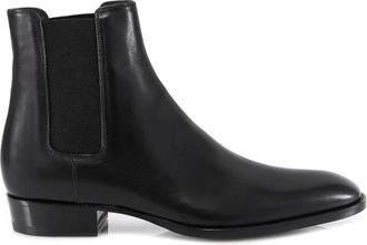 Saint Laurent Stijlvolle Schoenen voor Mannen en Vrouwen - Heren - Cowboylaarzen - Zwart - 45 EU - Schoenen