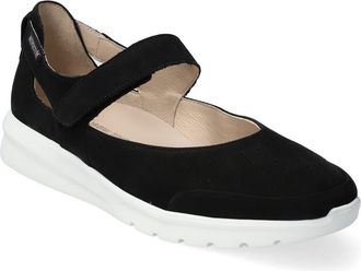 Mephisto Marsia Mary Jane Flat in Black/white at Nordstrom, Size 10.5