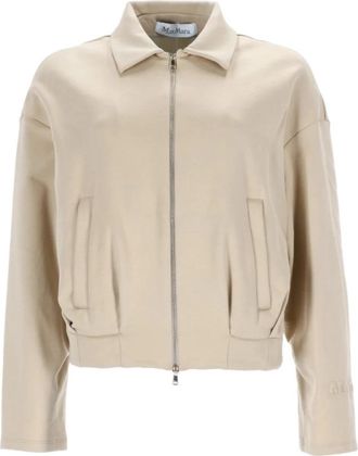 Max Mara Argenta Jacket - Dames - Zomerjassen - Beige - M - Katoen - Jassen