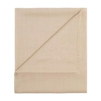Alpha Studio Beige Wollen Sjaal met Mini Bangs - Heren - Wintersjaals - Beige - ONE Size - Wol - Accessoires