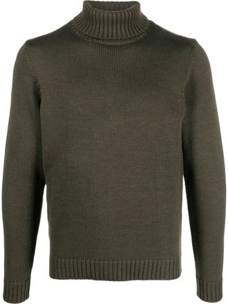 Zanone Wollen coltrui - Groen