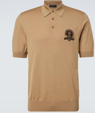 Dolce & Gabbana Virgin wool polo shirt