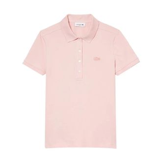 Lacoste Polo Shirts, female, Pink, Size: 4XS L.12.D Slim Fit Stretch Mini Piqu&eacute; Polo