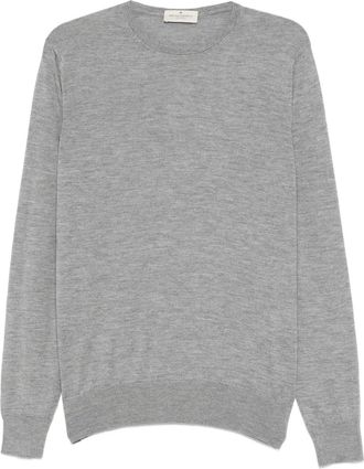 Bruno Manetti fine-knit jumper - Grey