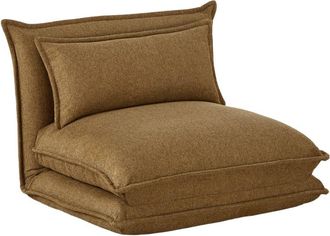 DRAWER Sill&oacute;n cama convertible de 1 plaza en tela - bronce
