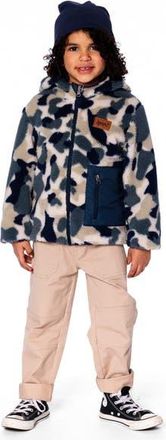 Deux par Deux Kids Gender Inclusive Reversible Mid-Season Jacket in Navy Blue at Nordstrom, Size 12