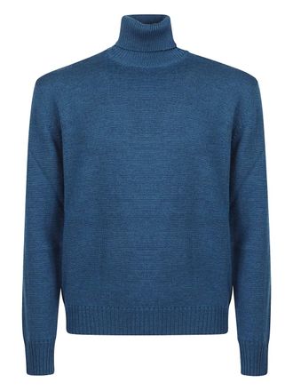 Ballantyne roll-neck sweater - Blue