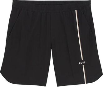 HUGO BOSS Game 8 Shorts - Heren - Bermuda - Zwart - XL - Polyester - Korte Broeken