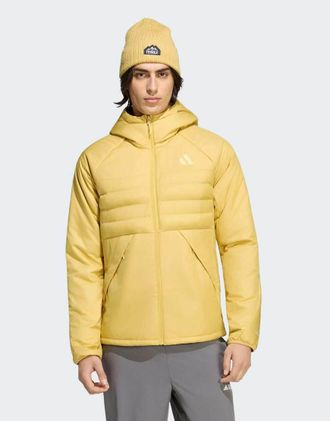 adidas Terrex multi climawarm - Giacca isolante con cappuccio color pirite-Giallo