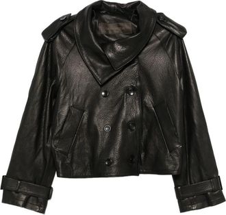 Giorgio Brato Double-breasted Leather Jacket