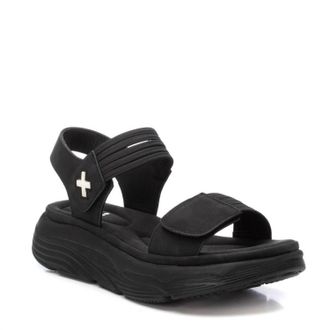 Xti Womens Open Sandals In Black