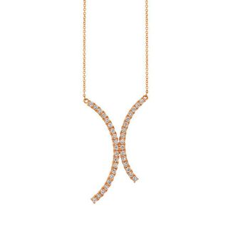 Le Vian Ladies Nude Palette Necklace set in 14K Strawberry Gold