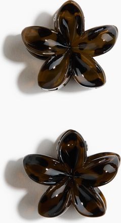 H&M 2er-Pack Bl&uuml;tenf&ouml;rmige Haarklammern - Brown