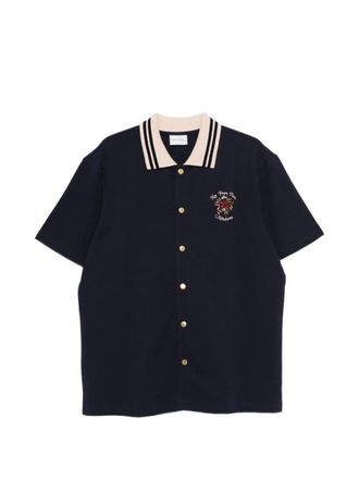 Dr&ocirc;le de Monsieur Piqu&eacute;e Slogan Rose Shirt