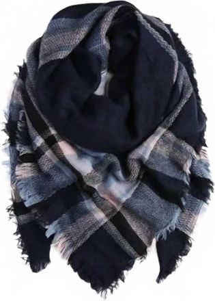 Kancan Womens Warm Me Up Scarf In Navy