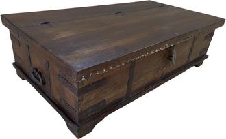 Wanderlust Deco Ba&uacute;l De Madera Artesanal 140x75x41h Cm