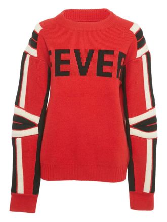 Zadig&Voltaire Amber trui verfraaid met letters - Rood