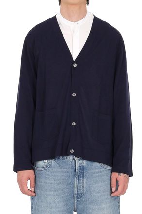 Officine G&eacute;n&eacute;rale Mike Lightweight Lyocell-Wool Cardigan