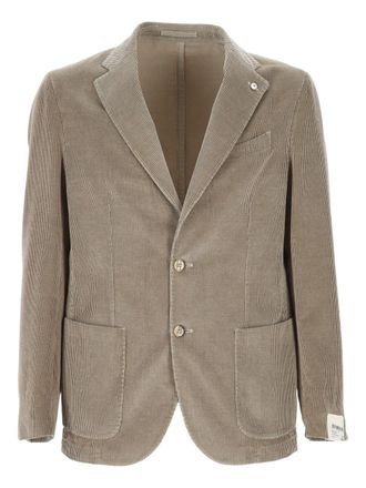 L.B.M. 1911 corduroy blazer - Neutrals