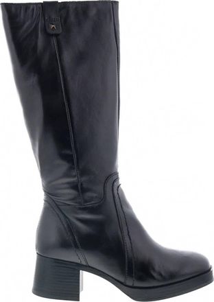 Miz Mooz Womens Millie Leather Zipper Knee High Boots In Black