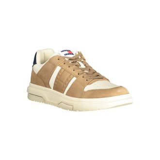 Tommy Hilfiger Leather Color-Block Sneaker - Beige