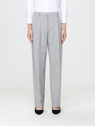 Liviana Conti Slim Fit Straight-Leg Wool and Cashmere Blend Trousers High-Waisted