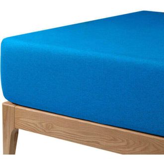 Colchones Aznar Sabana Bajera Protectora Transpirable Hasta Grosor 30 Cm 160 Cm - Azul Nautic