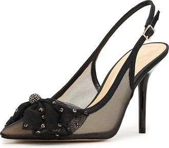 Jessica Simpson Lavilra Tulle Bow Embellished Pumps Womens Shoes Black : 9.5 M, Rubber