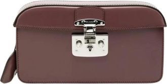 Gucci Pre-owned Clutches, female, Red, Size: ONE SIZE Pre-owned Vintage Leather Clutch