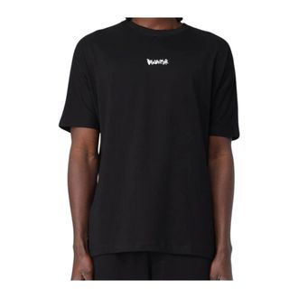 Disclaimer T-Shirts, male, Black, Size: XL Urban Jersey T-shirt with Positive Messages