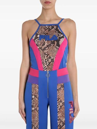 Fila snakeskin panel top - Blue