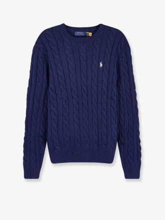 Ralph Lauren Maglia in cotone con logo ricamato frontale - POLO RALPH LAUREN - gender_Man