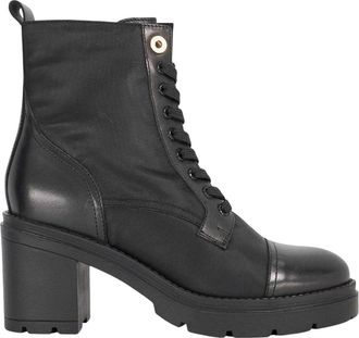 Dune London Dames/Dames Plotting Enkellaarsjes met Blokhak (Zwart)