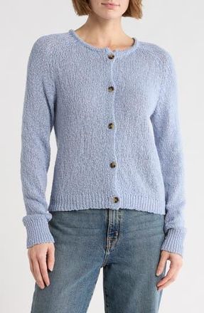 Melrose and Market Cotton Sweater Cardigan in Blue Blizzard at Nordstrom Rack, Size Xx-Large