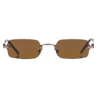 Miu Miu Brown Rectangular Ladies Sunglasses MU B50S 26C09Z 50